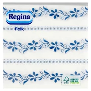 Szalvéta Regina Folk 1rétegű 45db 28#33x33cm Kékfestő mintás