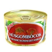 Húsgombóc Parad.mártásban400g MENÜ 6#