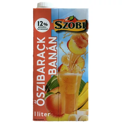 Szobi Banán-őszibarackital12% 1,0Lx12