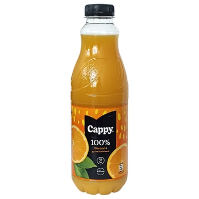 Cappy Narancs 100% gyüm.hússal1,0lPet+DRS DÍJ:50FT