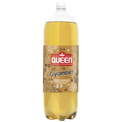 QUEEN GYÖMBÉR széns.üdítőit.2,5lpetx6+DRS DÍJ:50FT