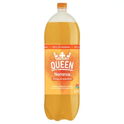 QUEEN Narancs  szs.üdítőit. 1,0lpetx6+DRS DÍJ:50FT