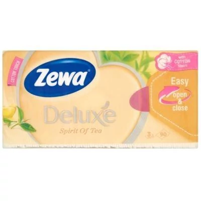 Papírzsebkendő Zewa 90db Sp.of tea40#