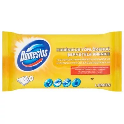 Higiénikus törlők.60db lemon Domestos