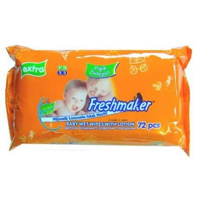 Törlőkendő 72db Freshmaker Baby  24/#