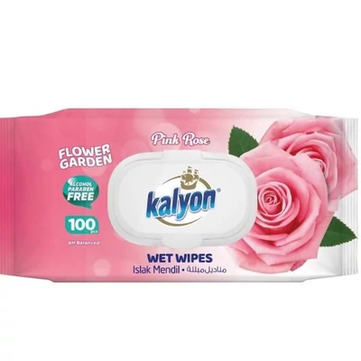 Törlőkendő 72db Kalyon Rózsa  kupakos