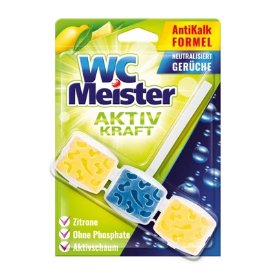 Wc tisztító block 45g  lemon     12/#Wc Meister