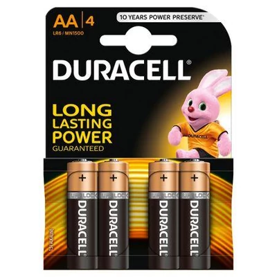 Duracell BASIC AA/4 ceruzaelem   20/#