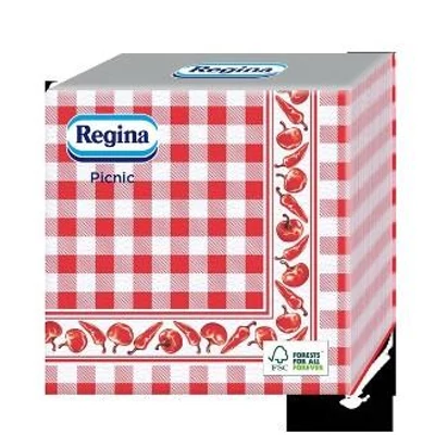 Szalvéta Regina Picnic 1rétegű 45db  33x33cm paprika mintás