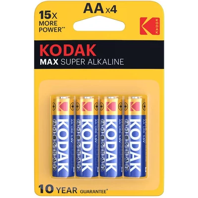 Kodak Max alkáli AA/4 ceruzaelem 20/#