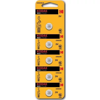 Kodak Max CR2025/5db lithium gombelem