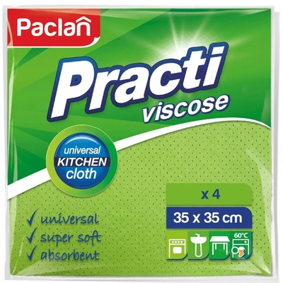 Törlőkendő VISCOSE uni4/cs 35x35cm24#Paclan