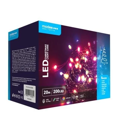 Karácsonyi LED Fűzér adapt.200led/20m   Modee Multicolor