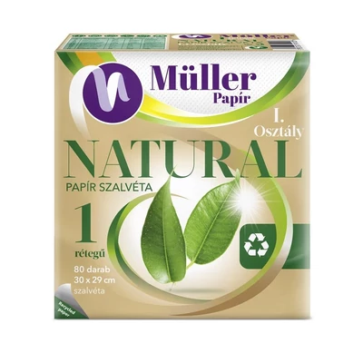 Szalvéta Müller Natural ECO 80/cs 40#1rt.30x29cm