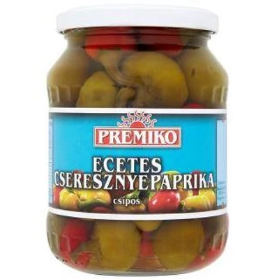 Cseresznyepaprika csípős 680/340g  8#Premikó