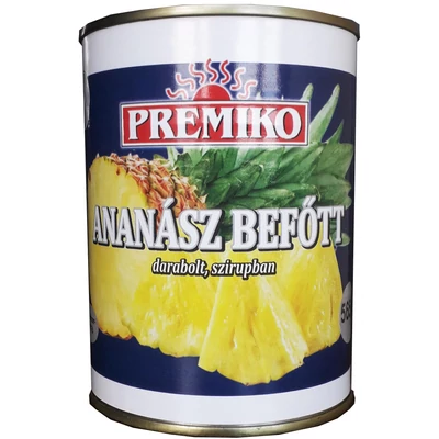 Ananász darabolt   565G  PREMIKO 12/#