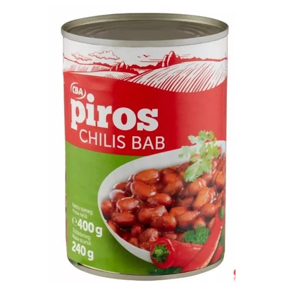 Babkonzerv 400g Chillis  CBA piros24#