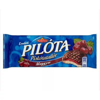 Piskótatallér Meggyes 147g Pilóta 24#