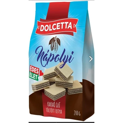 Nápolyi Kakaó ízű 180g párna tasak20#Dolcetta