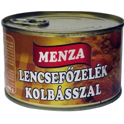 Lencsefőzelék Kolbásszal 400g Menza6#