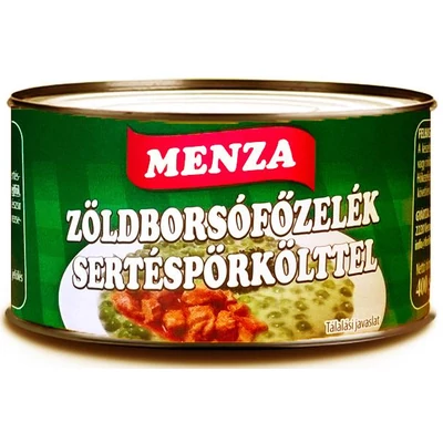 Zöldborsófőzelék sertéspörk400g Menza