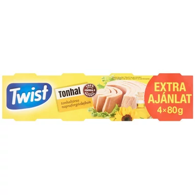 Twist Tonhaltörzs 4x80g növ.olajban20