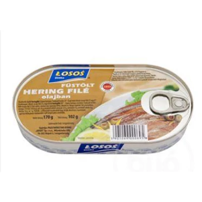 Füstölt heringfilé olajban170g LOSOS