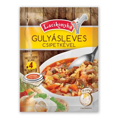 Lacikonyha 71g Gulyásleves csipet.18# 4tányér