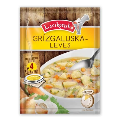 Lacikonyha 40g Grízgaluska leves  15# 4tányér
