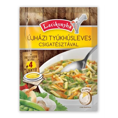 Lacikonyha 65g Újházi Tyúkhúslev. 17# 4tányér