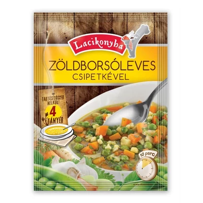 Lacikonyha 77g Zöldborsólev.csipet.154tányér