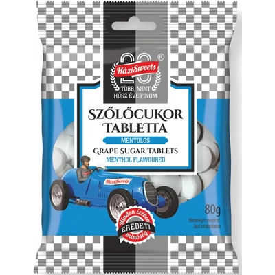 Szőlőcukor 80g Mentolos Házisw.  20/#