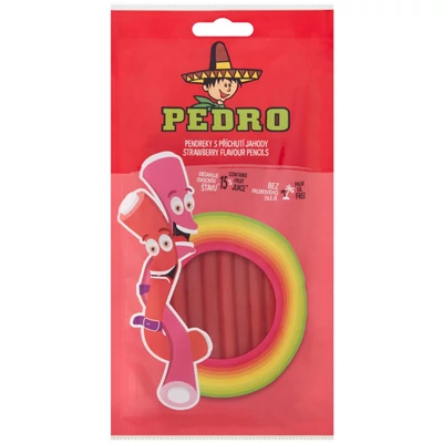 Gumicukor Strawberry Pencils  80g 20#Pedro