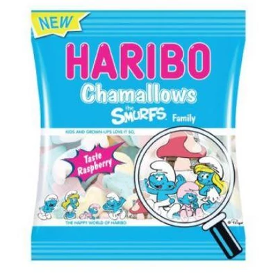 Gumicukor  90g Habcuk.Hupikék törp30#