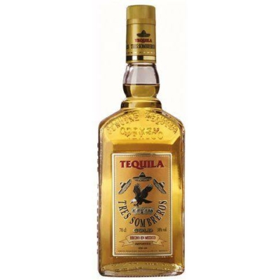 Tequila 3 Sombreros GOLD 38% 1,0lx6