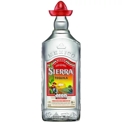 Tequila Sierra Silver 38%blanc1,0l 6#+DRS DÍJ:50FT