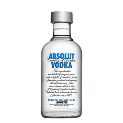 Absolut vodka          40%    0,2lx24