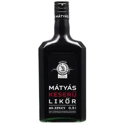 MÁTYÁS keserű likőr 33% díszüv.0,5lx6+DRS DÍJ:50FT