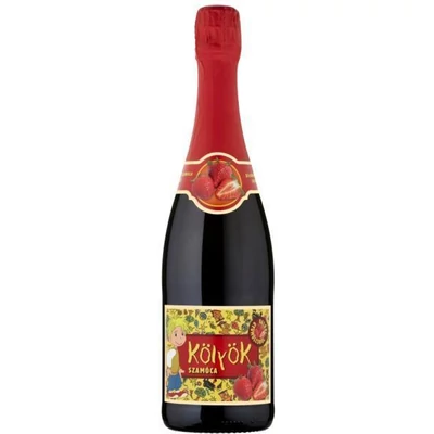 Kölyök pezsgő  Szamóca    0,75l   6/#+DRS DÍJ:50FT