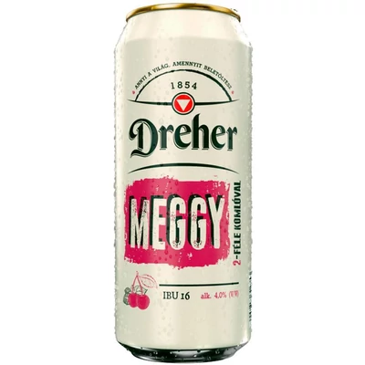 Dreher Meggy sör   4,0%   24x0,5doboz+DRS DÍJ:50FT Dreher Meggy sör   4,0%   24x0,5doboz+DRS DÍJ:50FT