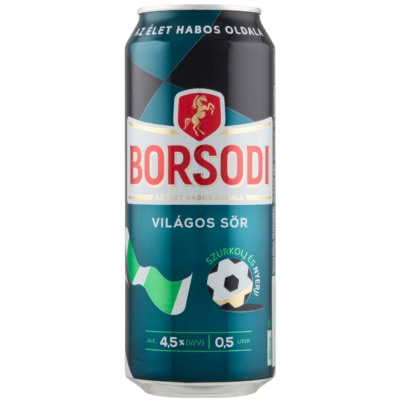 Borsodi sör       4,5% 24x0,5 dobozos