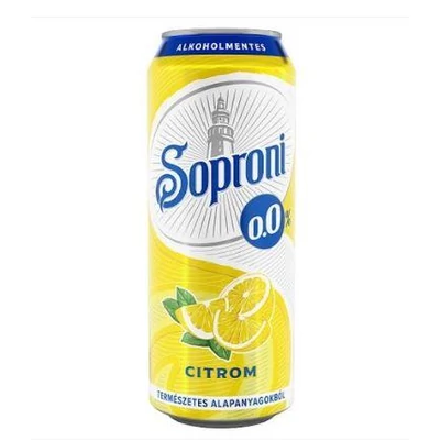 Soproni Citrom Zero  0,0% 24x0,5doboz+DRS DÍJ:50FT